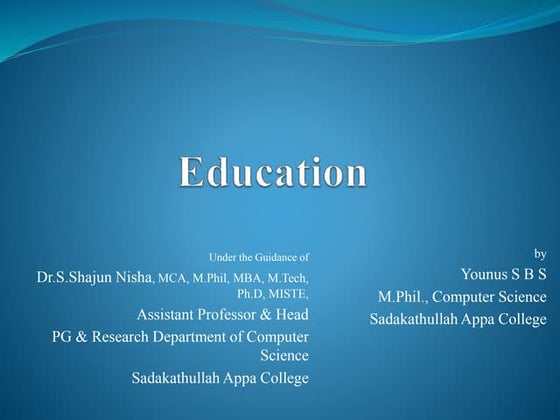 Aims,Purposes and importance of Education Presentation | PPTX
