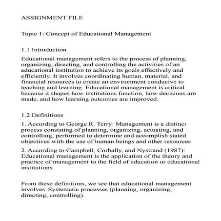 UMIEDT605(management in education) the .