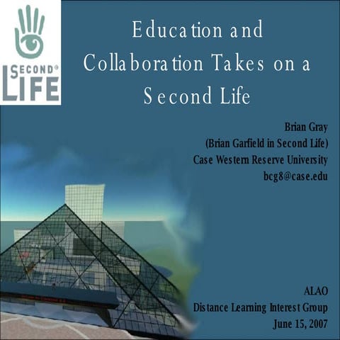 Education and Collaboration Takes on a Second Life