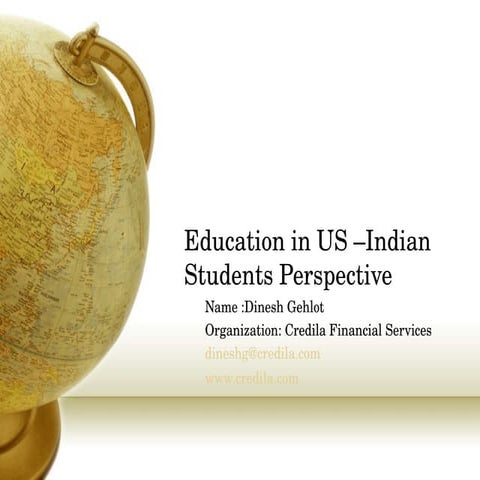 Education In Us –Indian Students Perspective