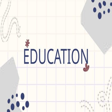 Education is very important in every people life..pptx