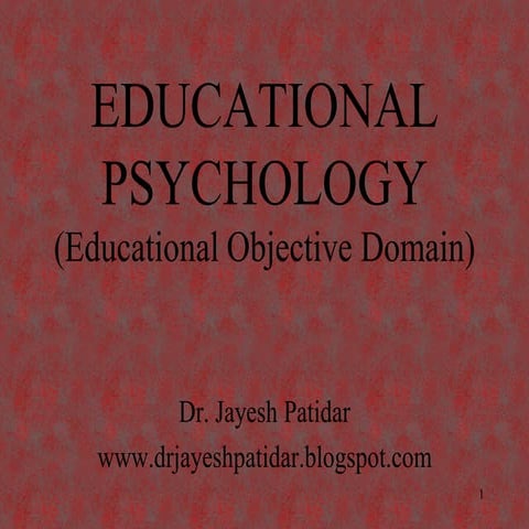 Educational objective domains