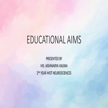 Aims,Purposes and importance of Education Presentation | PPTX