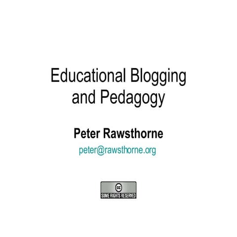 Educational Blogging