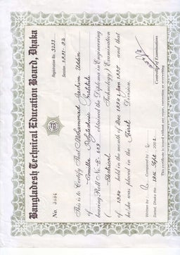Certificate of Diploma in Engineering | PDF