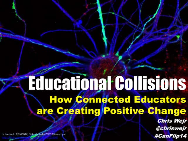 Educational Collisions: How Connected Educators Are Creating Positive Change #CanFlip14
