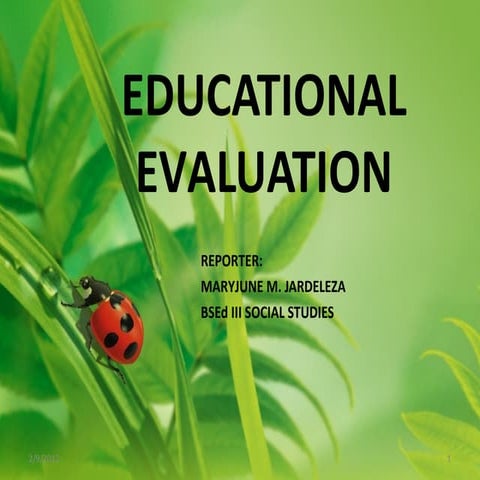 Educational evaluation
