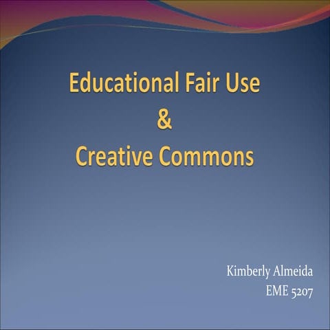 Educational Fair Use