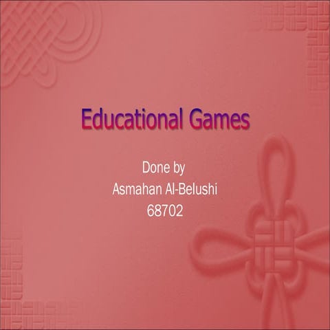 Educational Games