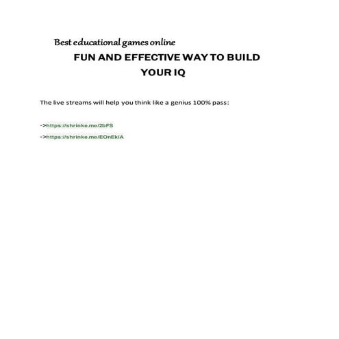 Educational games | DOCX