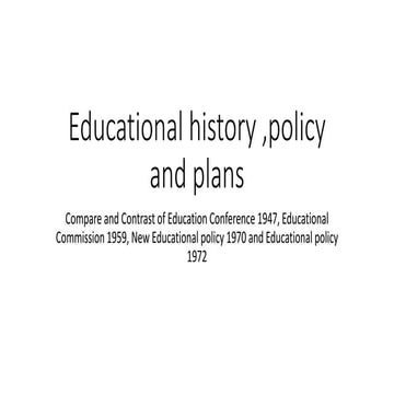 comparison and contrast of educational policies