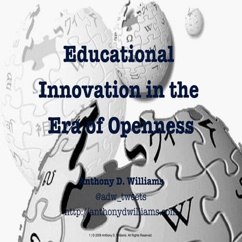 Educational Innovation in the Era of Openness