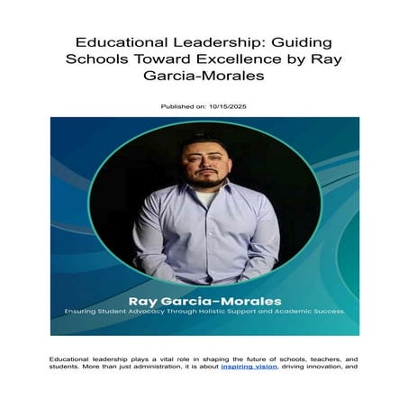 Educational Leadership_ Guiding Schools Toward Excellence by Ray Garcia-Moral...