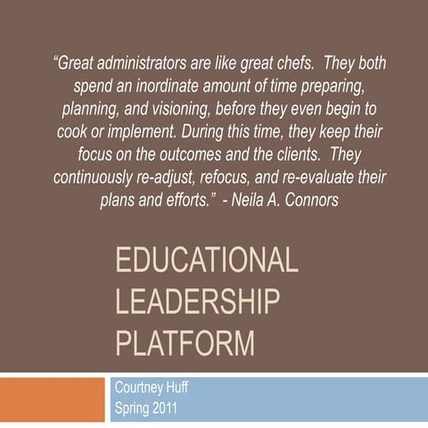 Educational Leadership Platform