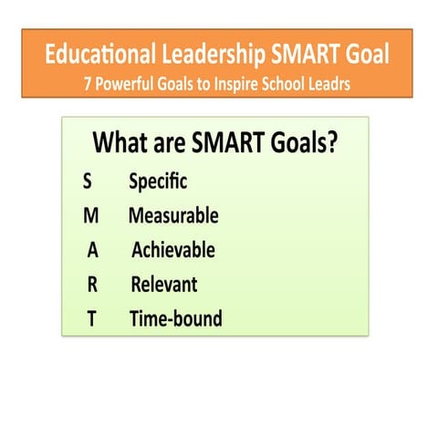 Educational Leadership Smart Goals Examples: 7 Powerful Goals to ...