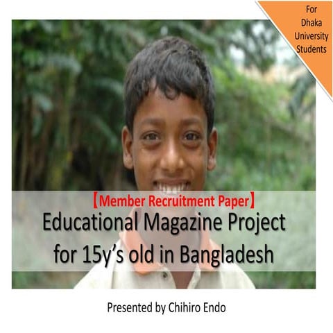 Educational magazine project | PPTX