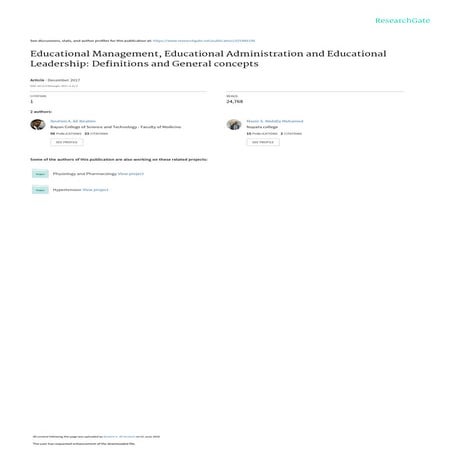 Educational managementeducationaladministrationandeducational