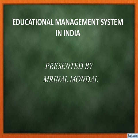 Educational management system in india