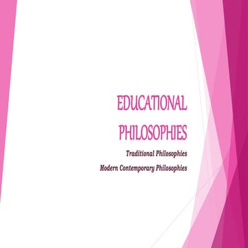 Educational philosophies