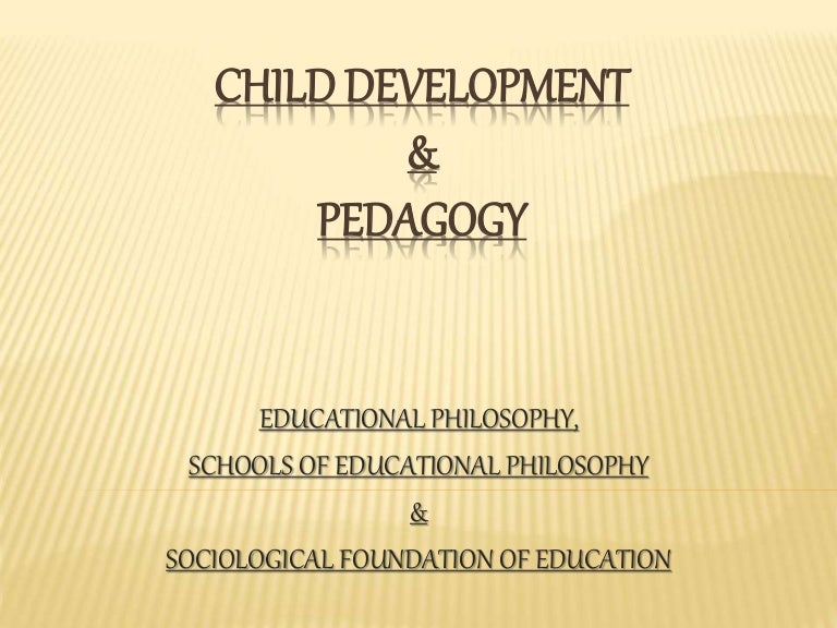 Educational philosophy