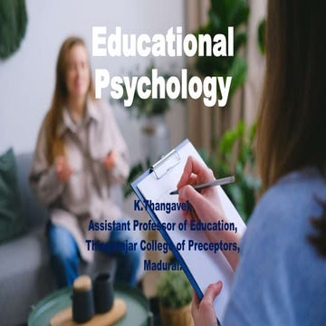 Educational psychology - Unit I Part II