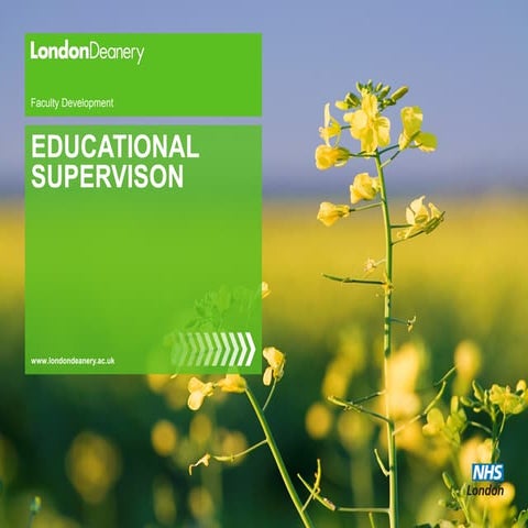Educational supervision presentation