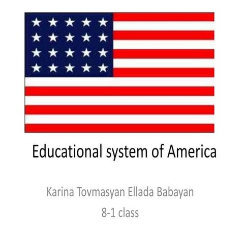 Educational system of america