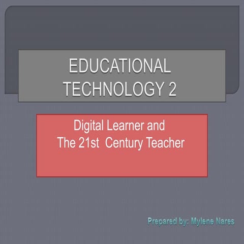 The 21st century teacher and learner | PPTX