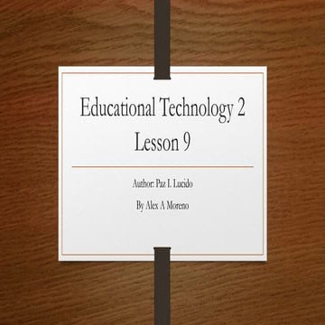 Lesson 9 Computers as Information and Communication Technology | PPTX