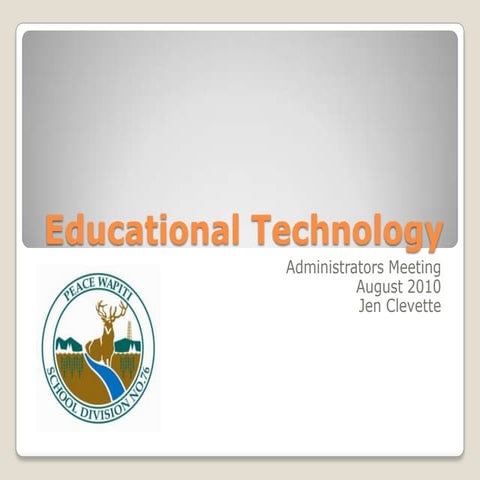Educational Technology Aug Admin