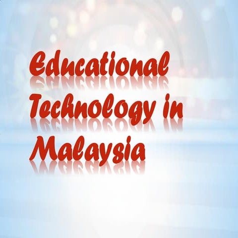 Educational technology in malaysia