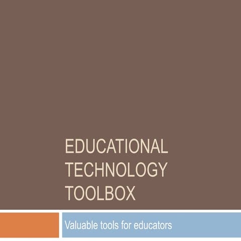Educational Technology Toolbox