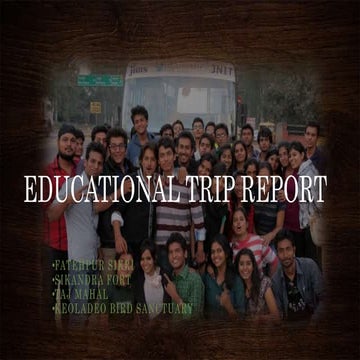 Educational trip report