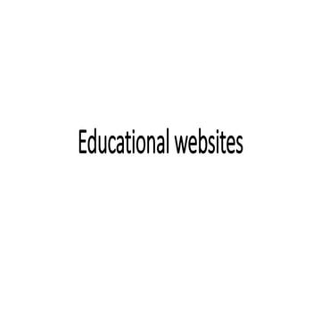 Educational website