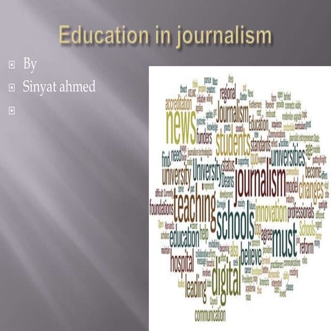 Education and journalism