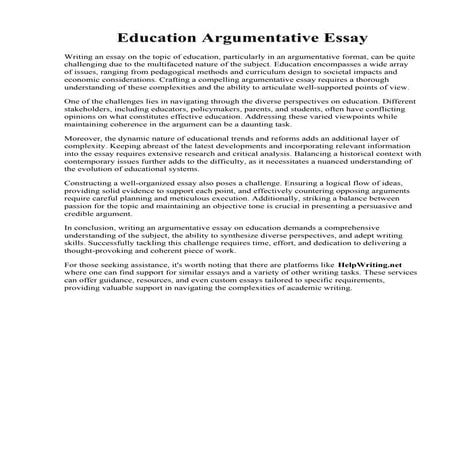 Education Argumentative Essay.pdf
