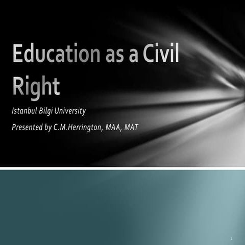 Education as a civil right