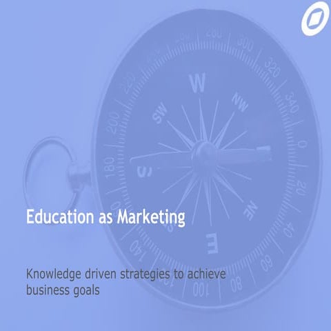 Education as marketing