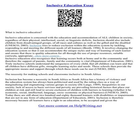 Education Conclusion Essay