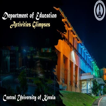 Education Department Activities and Infrastructure
