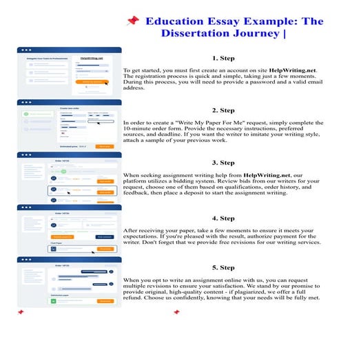 Education Essay Example The Dissertation Journey