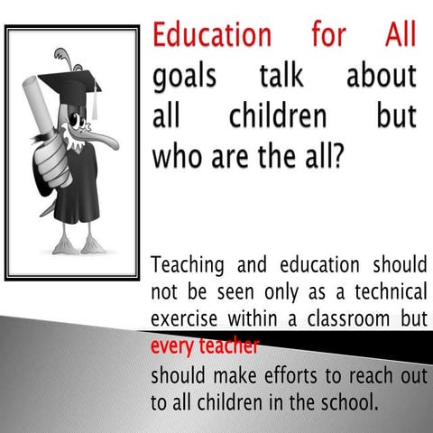 Education for all