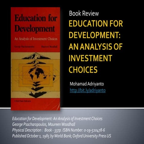 Education for Development - Tinjauan Buku