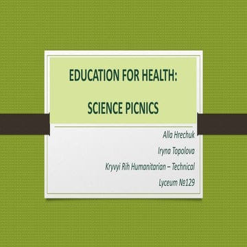 Education for health