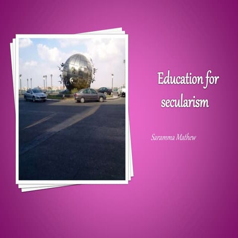 Education for secularism