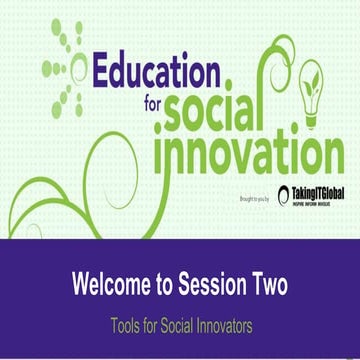 Education for Social Innovation - CEESA Session 2