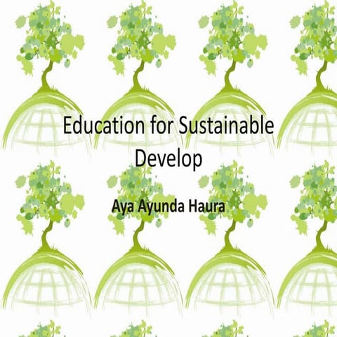 Education of Sustainable Development | PPTX