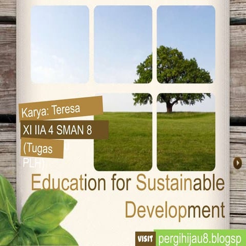 Education of sustainable development | PPTX