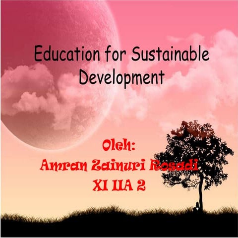 Education of Sustainable Development | PPTX