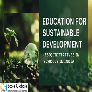 Education for Sustainable Development (ESD) Initiatives in Schools in ...